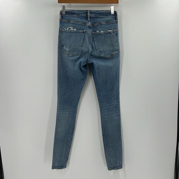 Agolde Women's Sophie High Rise Distressed Skinny Jeans - Dare - 26 - Picture 8 of 8